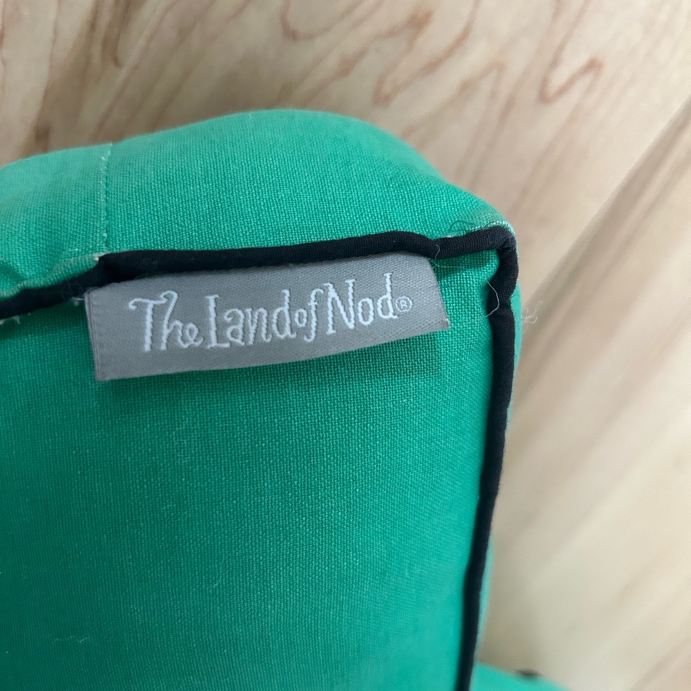 The Land of Nod Green Plush Pillow - Picture 2 of 2